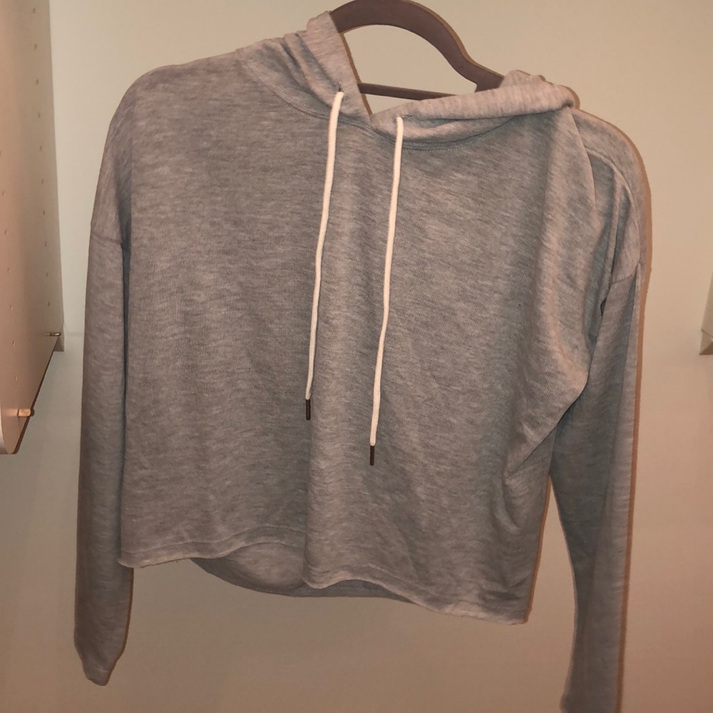 A crop long sleeve hoodie from Forever 21